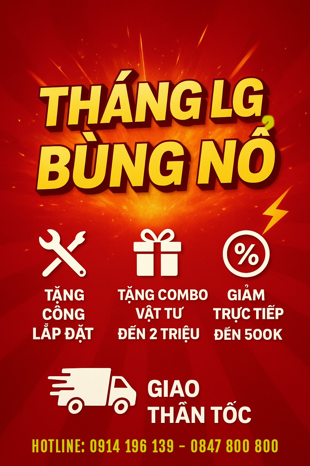 Tháng LG bùng nổ ưu đãi