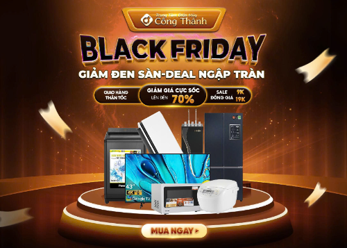 Black Friday giảm sâu hết cỡ