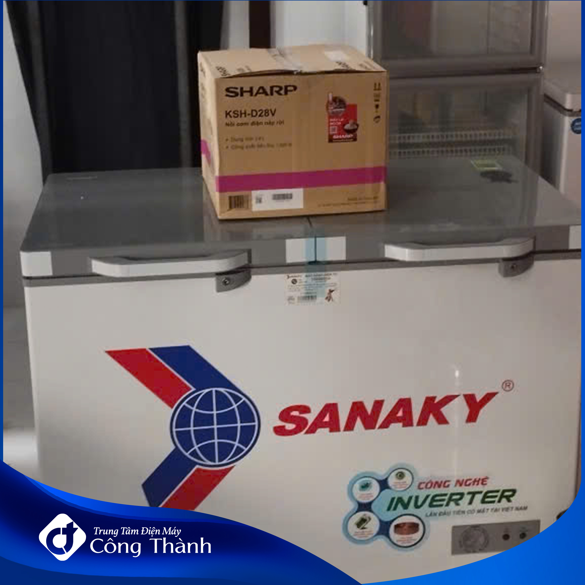 Team anh thợ lắp Điện Máy Công Thành