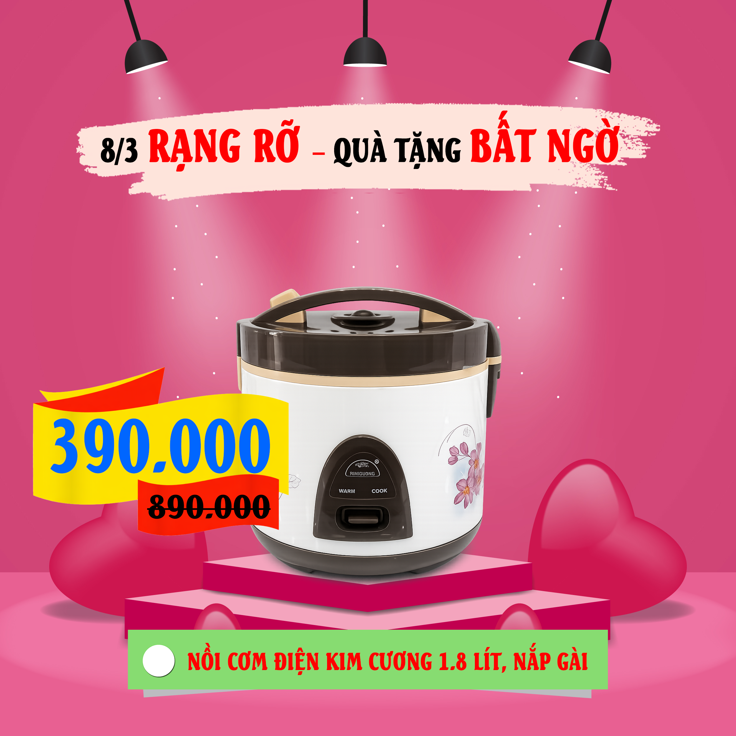 8-3 rạng rỡ - qu&agrave; tặng bất ngờ
