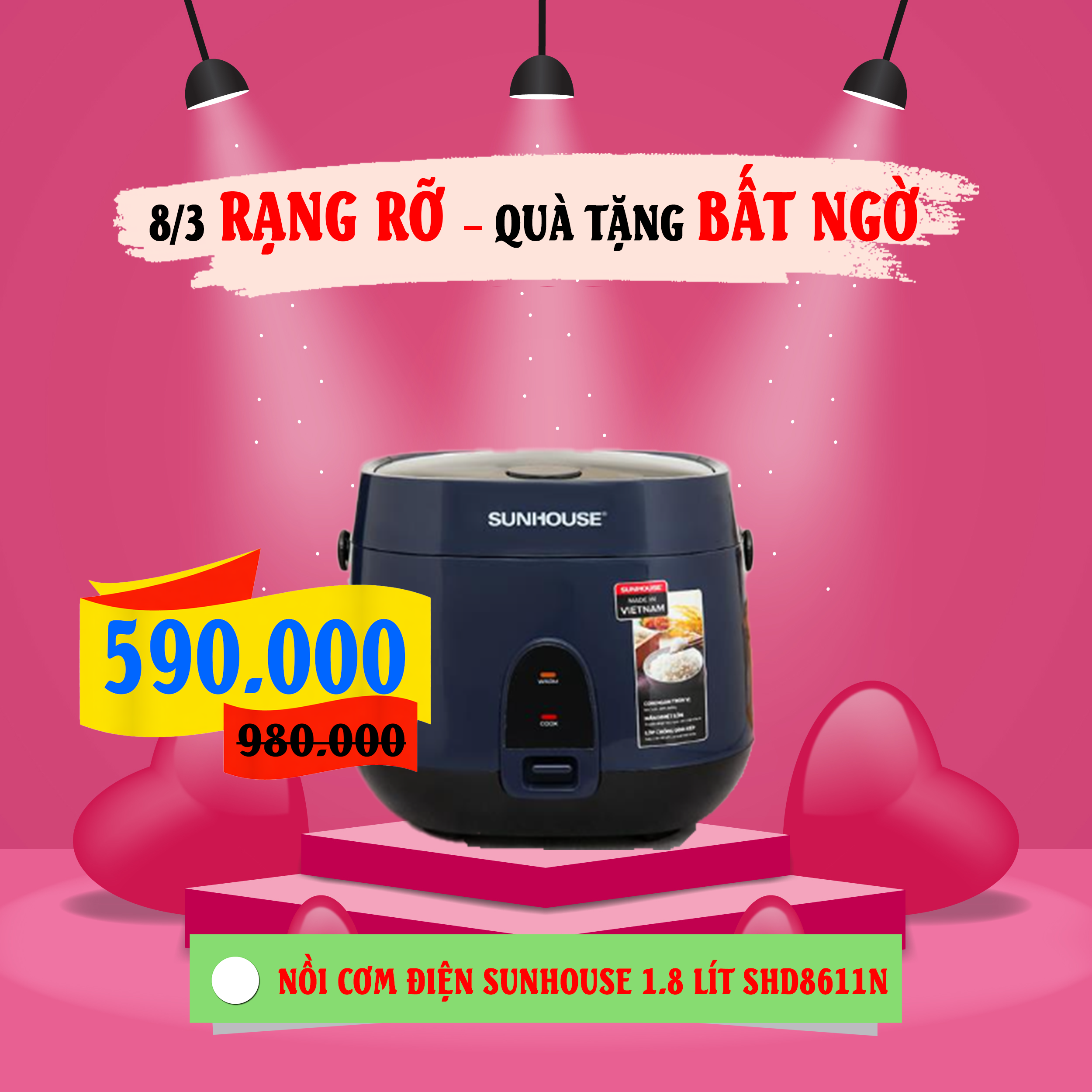 8-3 rạng rỡ - qu&agrave; tặng bất ngờ