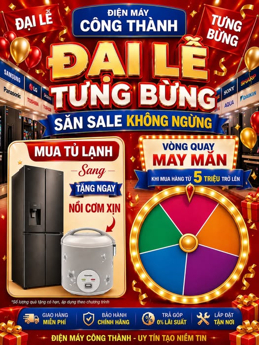 Đại lễ tưng bừng - Săn sale kh&ocirc;ng ngừng