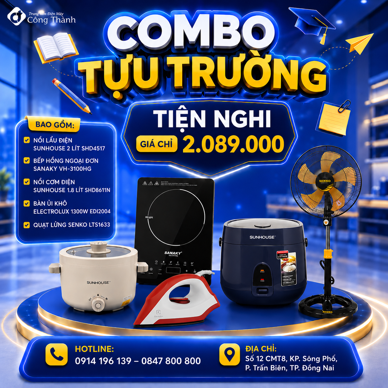 Combo tựu trường 2026