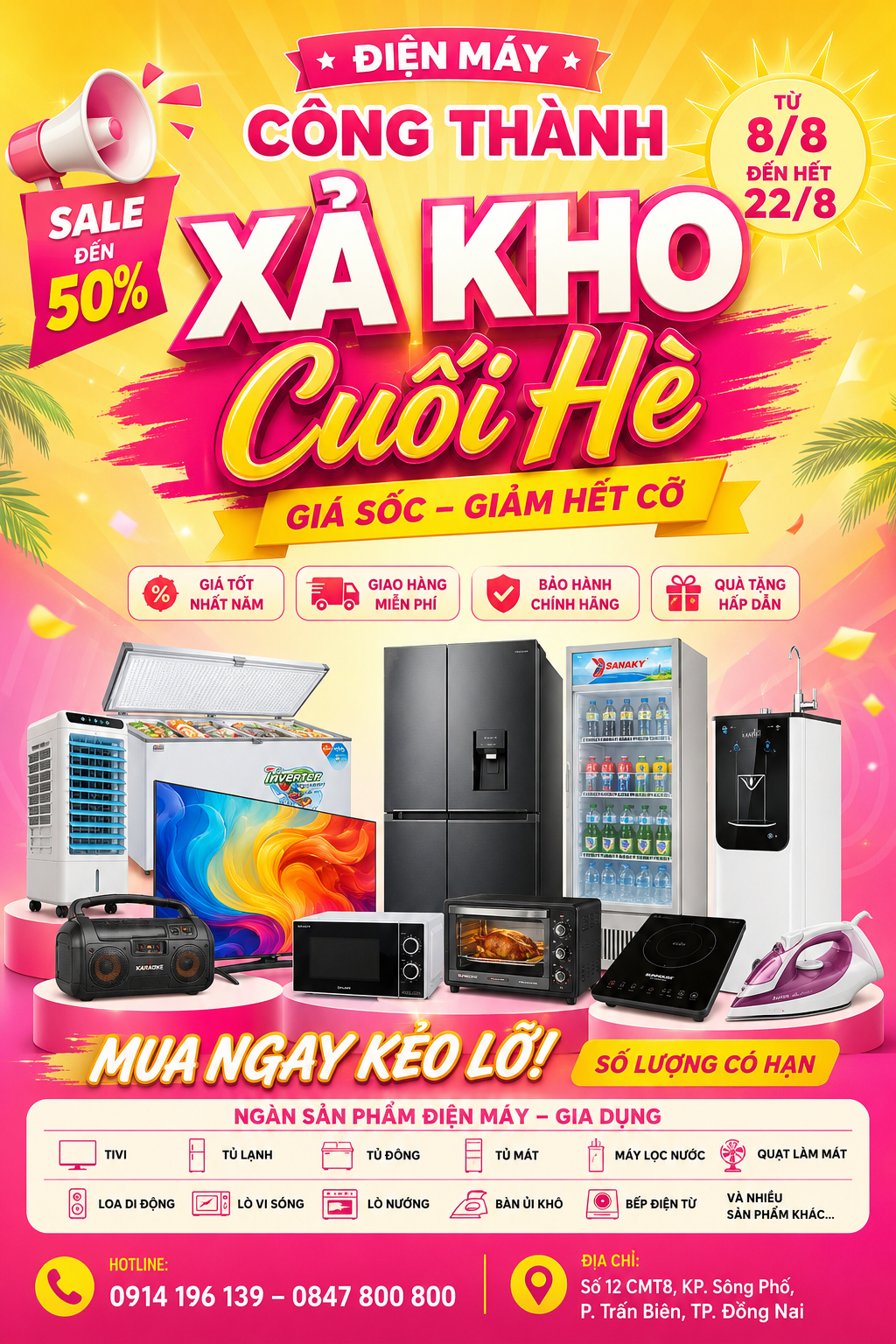Xả kho cuối h&egrave;